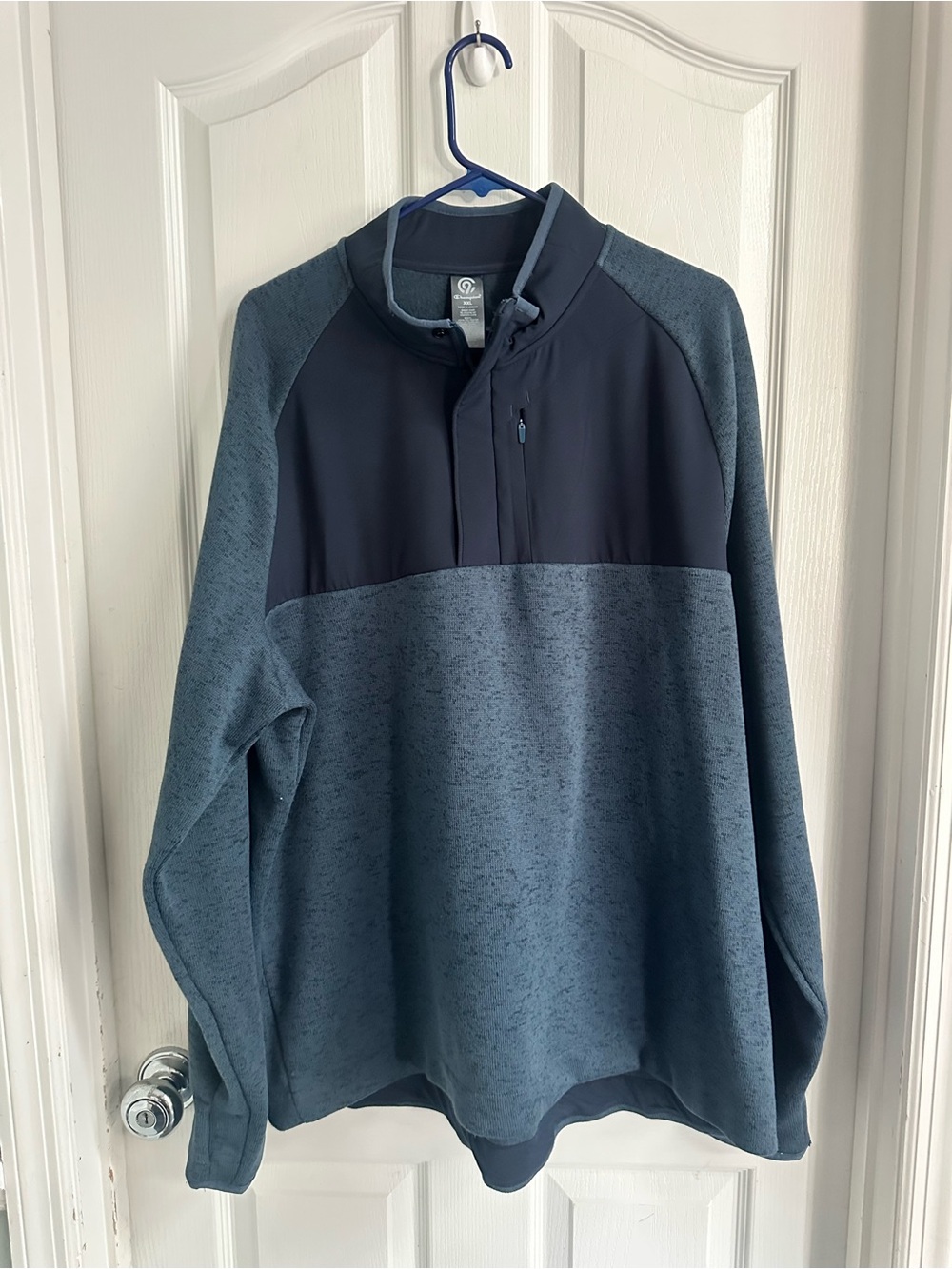 Champion Two-Tone Blue Half-Zip Pullover